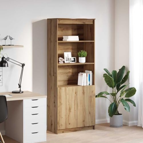 CKioict Highboard Artisan-Eiche sideboards gartenschrank for Büro Schlafzimmer 70x35x180 cm Holzwerkstoff von CKioict
