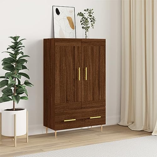 CKioict Highboard Braun Eichen-Optik sideboards kleiderschrank for Schlafzimmer Büro 69,5x31x115 cm Holzwerkstoff CKioict Highboard Braun Eichen-Optik sideboards kleiderschrank for Schlafzimmer Büro 69,5x31x115 cm Holzwerkstoff von CKioict