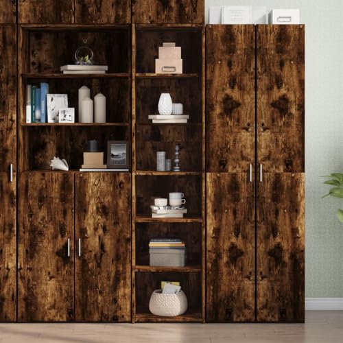 CKioict Highboard Räuchereiche sideboards gartenschrank for Büro Schlafzimmer 45x41x185 cm Holzwerkstoff von CKioict