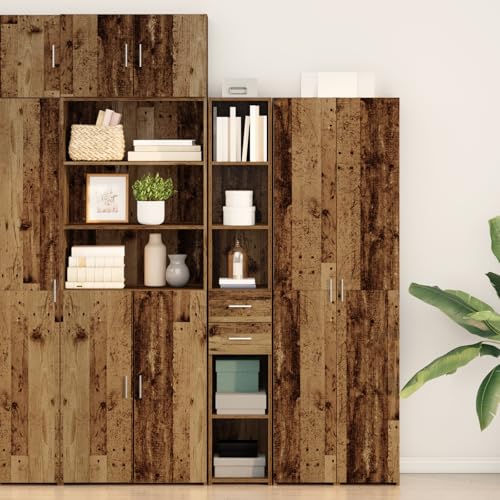 CKioict Hochboard Alteiche gartenschrank Schrank for Innenraum Büro 30x42,5x185 cm Werkstoffholz CKioict Hochboard Alteiche gartenschrank Schrank for Innenraum Büro 30x42,5x185 cm Werkstoffholz von CKioict