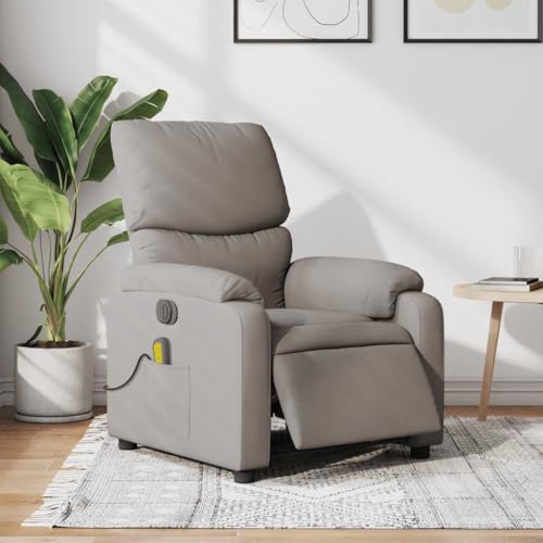 CKioict Massagesessel Elektrisch Taupe Stoff fernsehsessel lesesessel for Schlafzimmer Innenraum von CKioict