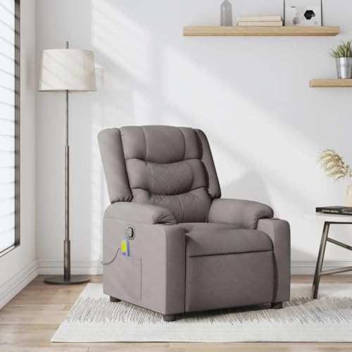 CKioict Massagesessel Taupe Stoff Chair Stuhl schminktisch for Büro Schlafzimmer von CKioict
