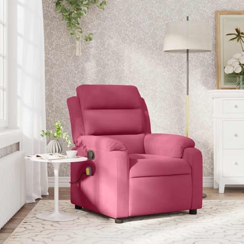 CKioict Massagesessel Weinrot Samt ohrensessel mit hocker lesesessel for Schlafzimmer Büro CKioict Massagesessel Weinrot Samt ohrensessel mit hocker lesesessel for Schlafzimmer Büro von CKioict