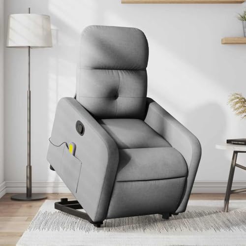 CKioict Massagesessel mit Aufstehhilfe Hellgrau Stoff lesesessel Stuhl schminktisch for Wohnzimmer Büro CKioict Massagesessel mit Aufstehhilfe Hellgrau Stoff lesesessel Stuhl schminktisch for Wohnzimmer Büro von CKioict