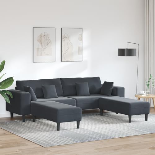 CKioict Modernes Samtsofa mit Federkern für Wohnzimmer, Elegantes Velours Sofa mit Holzgestell und Armlehne, Bequemes Sitzmöbel für Moderne Einrichtung und Entspannung von CKioict