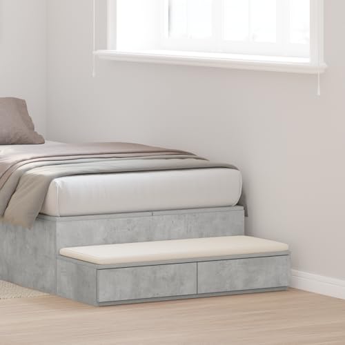 CKioict Nachttisch Beton Grau badschrank schmal nachttisch for Zimmer Schlafzimmer 75x36,5x16,5 cm Ingenieurholz CKioict Nachttisch Beton Grau badschrank schmal nachttisch for Zimmer Schlafzimmer 75x36,5x16,5 cm Ingenieurholz von CKioict