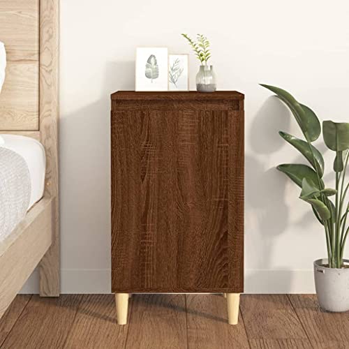 CKioict Nachttisch Braun Eichen-Optik kommode mit schubladen badschrank schmal for Schlafzimmer Wohnzimmer 40x35x70 cm Holzwerkstoff von CKioict