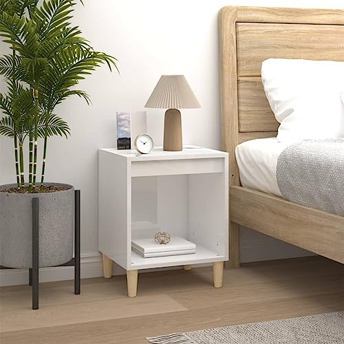 CKioict Nachttisch Hochglanz-Weiß beistelltisch Bedside Table for Schlafzimmer Zimmer 40x35x50 cm Holzwerkstoff CKioict Nachttisch Hochglanz-Weiß beistelltisch Bedside Table for Schlafzimmer Zimmer 40x35x50 cm Holzwerkstoff von CKioict