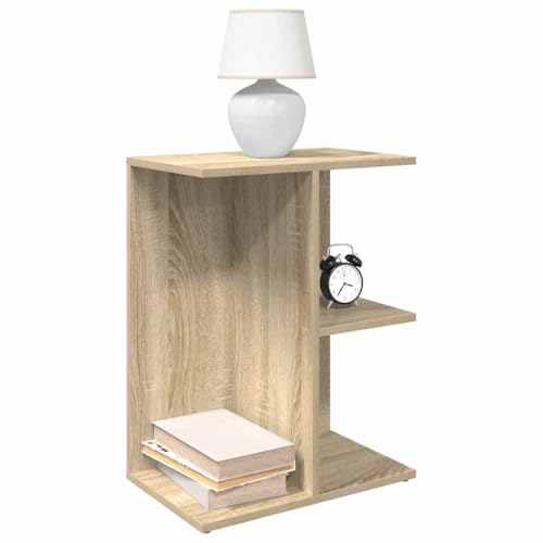 CKioict Nachttisch Sonoma-Eiche nachtschrank nachttisch for Schlafzimmer Zimmer 46,5x29x61 cm Holzwerkstoff von CKioict