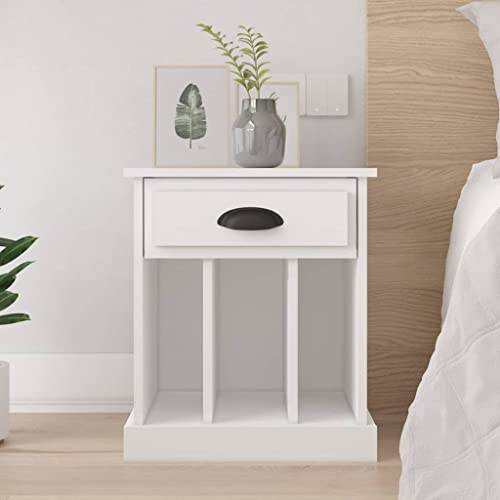 CKioict Nachttisch Weiß Bedside Table kommode mit schubladen for Schlafzimmer Wohnzimmer 43x36x50 cm CKioict Nachttisch Weiß Bedside Table kommode mit schubladen for Schlafzimmer Wohnzimmer 43x36x50 cm von CKioict