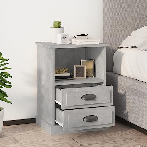 CKioict Nachttische 2 STK. Betongrau kommode mit schubladen nachttische for Wohnzimmer Zimmer 43x36x60 cm CKioict Nachttische 2 STK. Betongrau kommode mit schubladen nachttische for Wohnzimmer Zimmer 43x36x60 cm von CKioict
