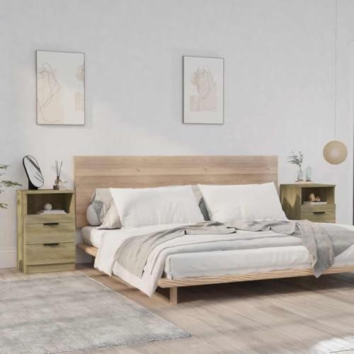 CKioict Nachttische 2 STK. Sonoma-Eiche Holzwerkstoff nachttisch nachtschrank for Schlafzimmer Wohnzimmer CKioict Nachttische 2 STK. Sonoma-Eiche Holzwerkstoff nachttisch nachtschrank for Schlafzimmer Wohnzimmer von CKioict