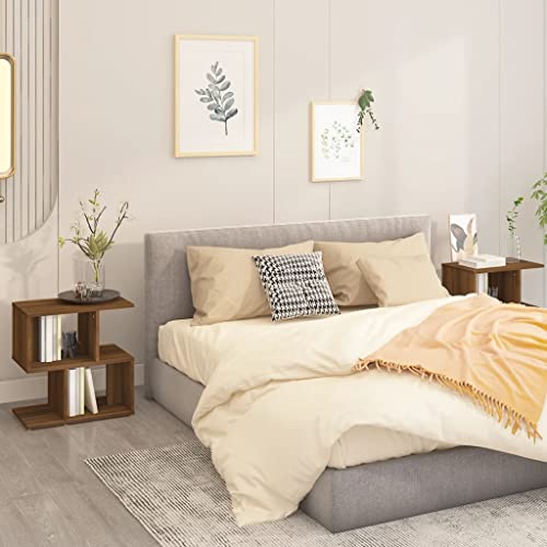 CKioict Nachttische 2Stk. Braun Eichen-Optik beistelltisch kommode mit schubladen for Zimmer Wohnzimmer 50x30x51,5cm Holzwerkstoff CKioict Nachttische 2Stk. Braun Eichen-Optik beistelltisch kommode mit schubladen for Zimmer Wohnzimmer 50x30x51,5cm Holzwerkstoff von CKioict