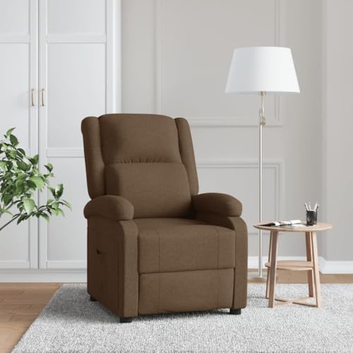 CKioict Relaxsessel Braun Stoff Stuhl schminktisch Lounge Sessel for Innenraum Balkon von CKioict