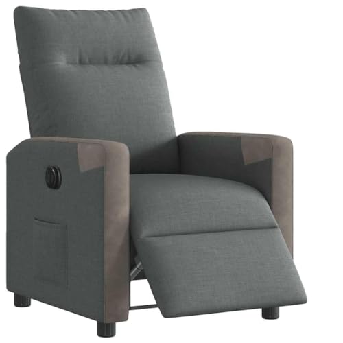 CKioict Relaxsessel Elektrisch Dunkelgrau Stoff fernsehsessel cocktailsessel for Innenraum Schlafzimmer von CKioict