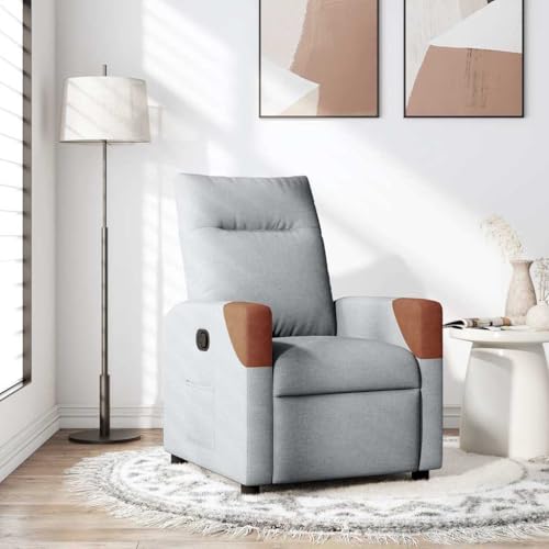 CKioict Relaxsessel Hellgrau Stoff Chair Lounge Sessel for Wohnzimmer Schlafzimmer CKioict Relaxsessel Hellgrau Stoff Chair Lounge Sessel for Wohnzimmer Schlafzimmer von CKioict