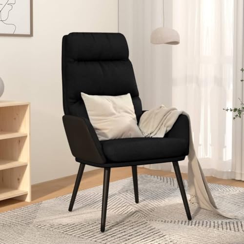 CKioict Relaxsessel Schwarz Stoff Stuhl schminktisch lesesessel for Büro Innenraum von CKioict