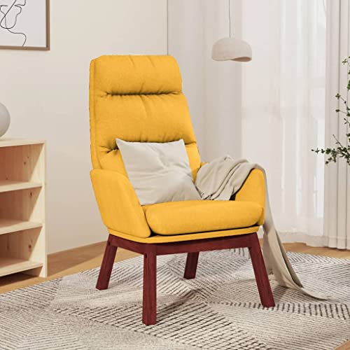 CKioict Relaxsessel Senfgelb Stoff fernsehsessel cocktailsessel for Wohnzimmer Büro von CKioict