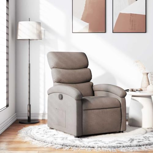 CKioict Relaxsessel Taupe Stoff cocktailsessel fernsehsessel for Innenraum Wohnzimmer CKioict Relaxsessel Taupe Stoff cocktailsessel fernsehsessel for Innenraum Wohnzimmer von CKioict
