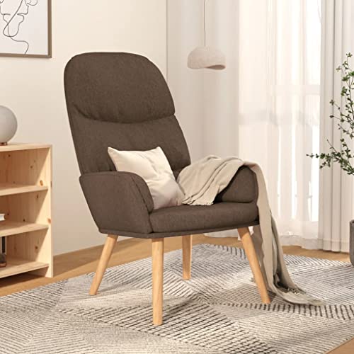 CKioict Relaxsessel Taupe Stoff lesesessel Lounge Sessel for Büro Balkon von CKioict