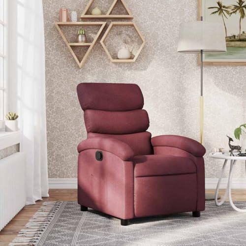 CKioict Relaxsessel Weinrot Stoff lesesessel Lounge Sessel for Balkon Schlafzimmer von CKioict