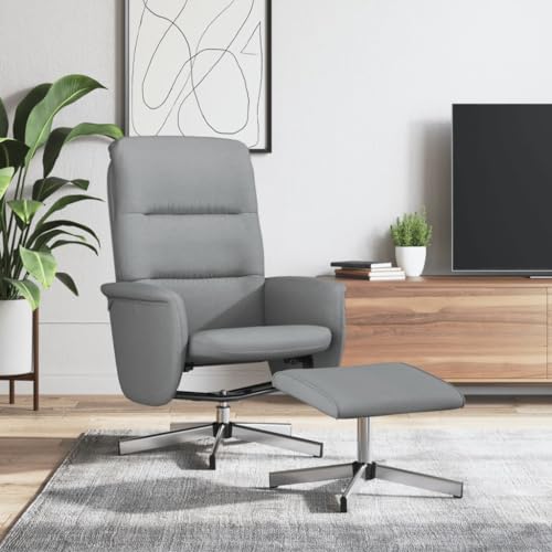 CKioict Relaxsessel mit Fußhocker Hellgrau Stoff cocktailsessel ohrensessel mit hocker for Innenraum Büro CKioict Relaxsessel mit Fußhocker Hellgrau Stoff cocktailsessel ohrensessel mit hocker for Innenraum Büro von CKioict