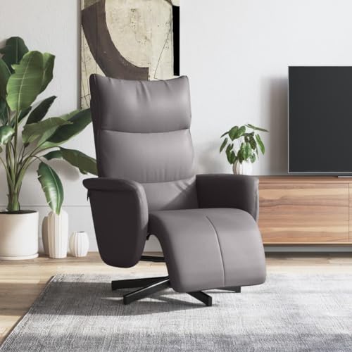 CKioict Relaxsessel mit Fußteil Grau Kunstleder Chair Lounge Sessel for Innenraum Schlafzimmer CKioict Relaxsessel mit Fußteil Grau Kunstleder Chair Lounge Sessel for Innenraum Schlafzimmer von CKioict