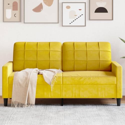 CKioict Samtsofa 2-Sitzer mit Metallgestell, Bequemes Velours Sofa für Wohnzimmer, Modernes Design mit Polsterung für Entspannung und Komfort CKioict Samtsofa 2-Sitzer mit Metallgestell, Bequemes Velours Sofa für Wohnzimmer, Modernes Design mit Polsterung für Entspannung und Komfort von CKioict