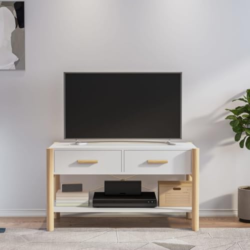 CKioict Schrank Wohnzimmer Sideboard TV möbel TV-Schrank Weiß 82x38x45 cm HolzwerkstoffGeeignet für Schlafzimmer, Wohnzimmer, Arbeitszimmer von CKioict