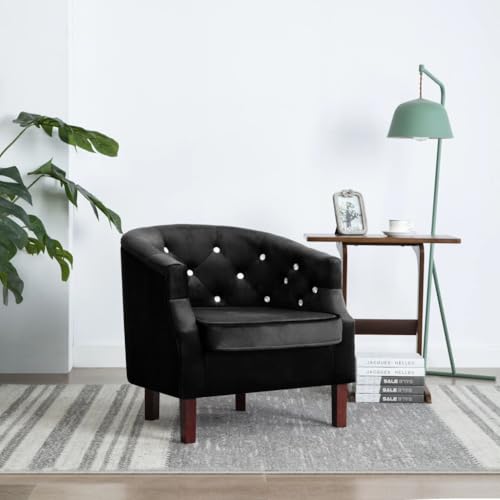 CKioict Sessel Schwarz Samt cocktailsessel ohrensessel mit hocker for Innenraum Wohnzimmer CKioict Sessel Schwarz Samt cocktailsessel ohrensessel mit hocker for Innenraum Wohnzimmer von CKioict