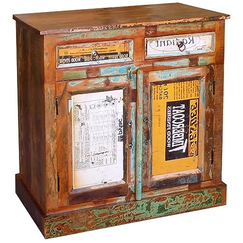 CKioict Sideboard Altholz Massiv Vintage mit 2 Schubladen & 2 Türen kleiderschrank gartenschrank for Schlafzimmer Büro CKioict Sideboard Altholz Massiv Vintage mit 2 Schubladen & 2 Türen kleiderschrank gartenschrank for Schlafzimmer Büro von CKioict