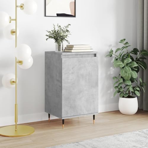 CKioict Sideboard Betongrau flurschrank gartenschrank for Schlafzimmer Wohnzimmer 40x35x70 cm Holzwerkstoff von CKioict