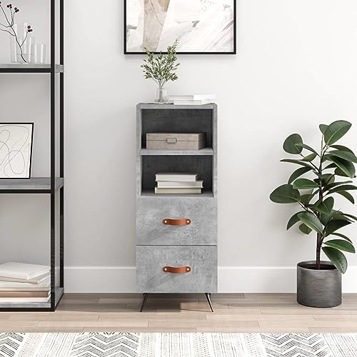 CKioict Sideboard Betongrau flurschrank gartenschrank for Wohnzimmer Schlafzimmer 34,5x34x90 cm Holzwerkstoff CKioict Sideboard Betongrau flurschrank gartenschrank for Wohnzimmer Schlafzimmer 34,5x34x90 cm Holzwerkstoff von CKioict
