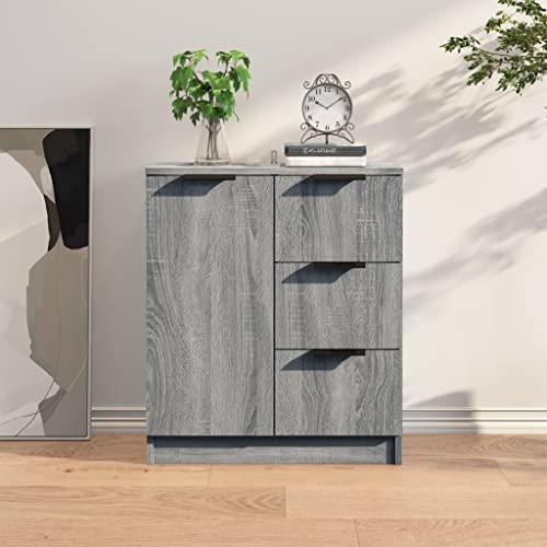 CKioict Sideboard Grau Sonoma Schrank kleiderschrank for Büro Wohnzimmer 60x30x70 cm Holzwerkstoff CKioict Sideboard Grau Sonoma Schrank kleiderschrank for Büro Wohnzimmer 60x30x70 cm Holzwerkstoff von CKioict