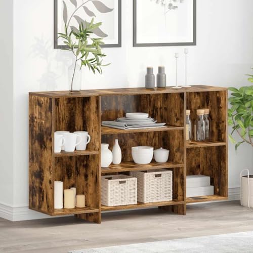 CKioict Sideboard Räuchereiche gartenschrank Schrank for Innenraum Wohnzimmer 120x30x75 cm Holzwerkstoff CKioict Sideboard Räuchereiche gartenschrank Schrank for Innenraum Wohnzimmer 120x30x75 cm Holzwerkstoff von CKioict