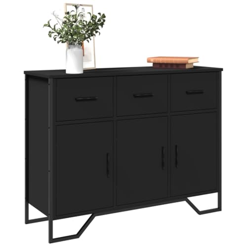 CKioict Sideboard Schwarz gartenschrank sideboards for Schlafzimmer Wohnzimmer 97x32,5x74,5 cm Holzwerkstoff CKioict Sideboard Schwarz gartenschrank sideboards for Schlafzimmer Wohnzimmer 97x32,5x74,5 cm Holzwerkstoff von CKioict