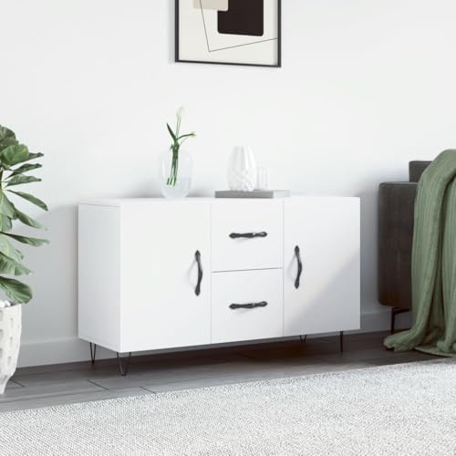CKioict Sideboard Weiß gartenschrank kleiderschrank for Büro Schlafzimmer 100x36x60 cm Holzwerkstoff von CKioict