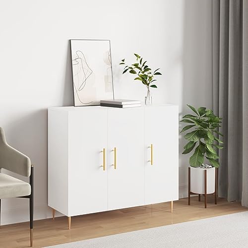 CKioict Sideboard Weiß kleiderschrank flurschrank for Schlafzimmer Innenraum 90x34x80 cm Holzwerkstoff von CKioict