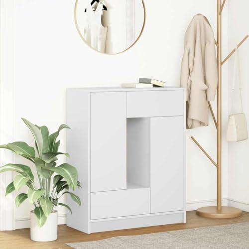 CKioict Sideboard mit Schubladen und Türen Weiß kommoden gartenschrank for Schlafzimmer Innenraum 73x31x90 cm CKioict Sideboard mit Schubladen und Türen Weiß kommoden gartenschrank for Schlafzimmer Innenraum 73x31x90 cm von CKioict
