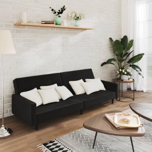 CKioict Sofa Bett 2-Sitzer Samt Schlafsofa mit 2-in-1 Funktion, Klappbares Gästebett für Wohnzimmer und kleine Räume, Bequemes Sitz- und Liegemöbel mit robustem CKioict Sofa Bett 2-Sitzer Samt Schlafsofa mit 2-in-1 Funktion, Klappbares Gästebett für Wohnzimmer und kleine Räume, Bequemes Sitz- und Liegemöbel mit robustem von CKioict