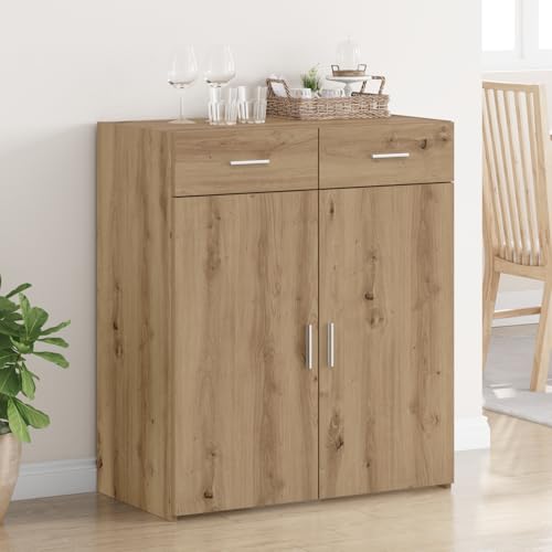 CKioict Stauraum Schrank Artisan Eiche flurschrank sideboards for Innenraum Büro 80x42.5x93.5 cm Holzwerkstoff von CKioict