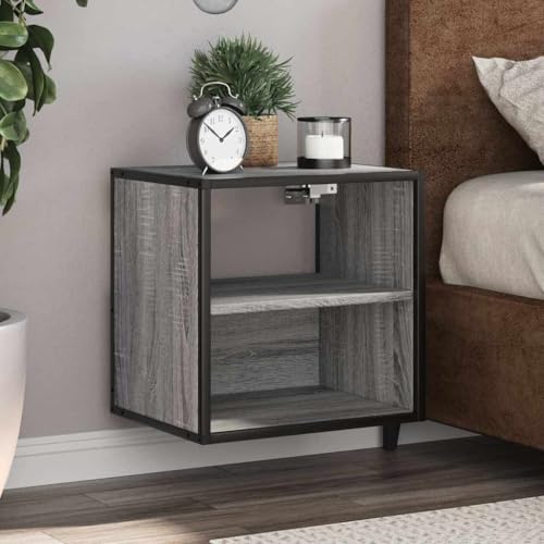 CKioict Wand-Nachttisch Grau Sonoma Bedside Table beistelltisch for Wohnzimmer Zimmer 40x31x39,5 cm CKioict Wand-Nachttisch Grau Sonoma Bedside Table beistelltisch for Wohnzimmer Zimmer 40x31x39,5 cm von CKioict