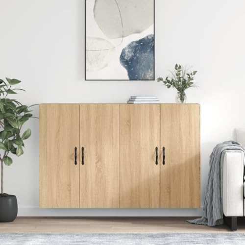 CKioict Wandschränke 2 STK. Sonoma-Eiche Holzwerkstoff kommoden sideboards for Büro Innenraum von CKioict