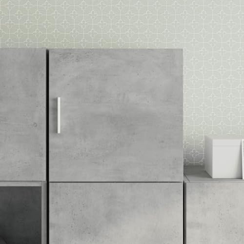 CKioict Wandschrank Betongrau kleiderschrank gartenschrank for Schlafzimmer Innenraum 40x42,5x40 cm Holzwerkstoff von CKioict