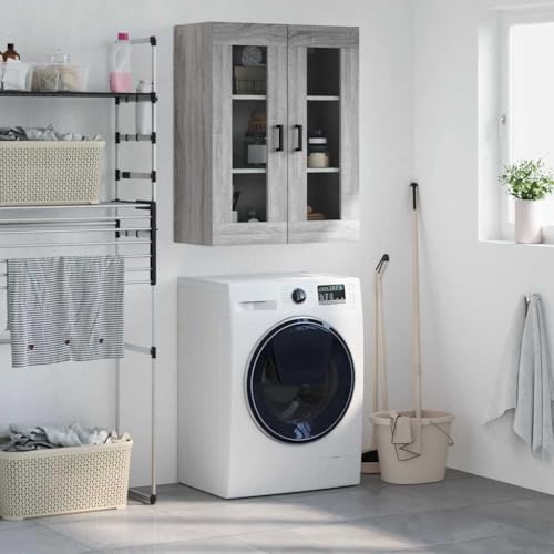 CKioict Wandschrank Grau Sonoma flurschrank sideboards for Schlafzimmer Büro 69,5x34x90 cm von CKioict