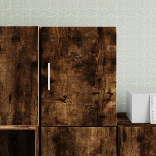 CKioict Wandschrank Räuchereiche flurschrank gartenschrank for Büro Schlafzimmer 30x42,5x40 cm Holzwerkstoff von CKioict