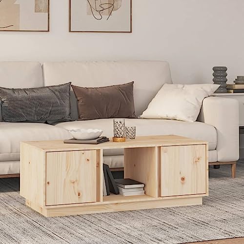 Couchtisch Coffee Table Couchtische for Innenraum Esszimmer 110x50x40 cm Massivholz Kiefer von CKioict