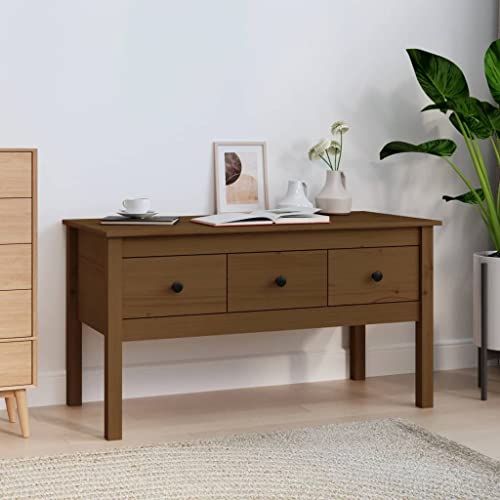 Couchtisch Honigbraun Couch Tisch Coffee Table for Innenraum Wohnzimmer 102x49x55 cm Massivholz Kiefer Couchtisch Honigbraun Couch Tisch Coffee Table for Innenraum Wohnzimmer 102x49x55 cm Massivholz Kiefer von CKioict