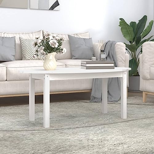 Couchtisch Weiß Couchtische Couch Tisch for Wohnzimmer Esszimmer 110x55x45 cm Massivholz Kiefer Couchtisch Weiß Couchtische Couch Tisch for Wohnzimmer Esszimmer 110x55x45 cm Massivholz Kiefer von CKioict