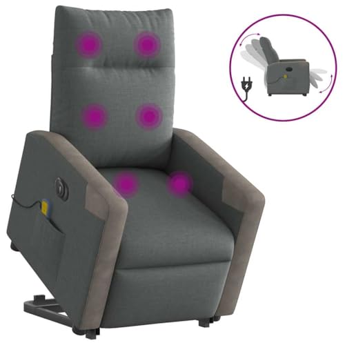 Elektrischer Massagesessel mit Aufstehhilfe Dunkelgrau Stoff ohrensessel mit hocker Chair for Innenraum Balkon Elektrischer Massagesessel mit Aufstehhilfe Dunkelgrau Stoff ohrensessel mit hocker Chair for Innenraum Balkon von CKioict